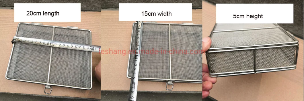 Customized Stainless Steel Woven Wire Mesh Basket